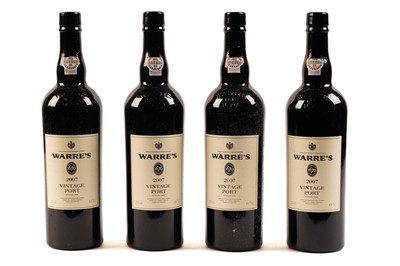 Lot 125 - Four bottles of Warre's Vintage Port 2007