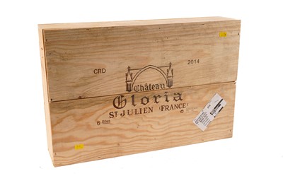 Lot 33 - Six bottles of Chateau Gloria, Saint Julien 2014