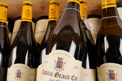 Lot 43 - Twelve bottles of Chablis Grand Cru Les Clos 2018