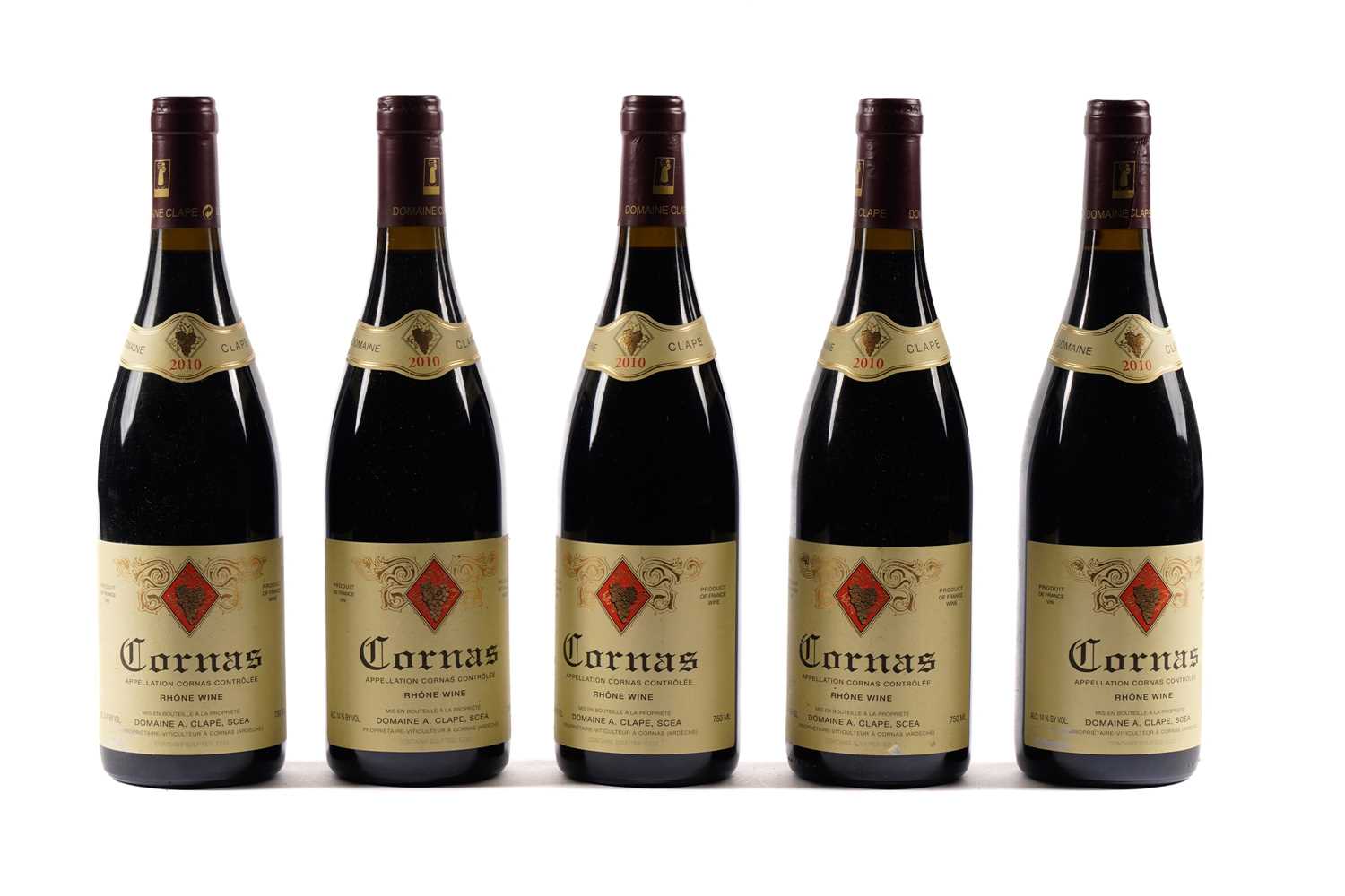 Lot 74 - Six bottles of Cornas, Domaine A Clape 2010