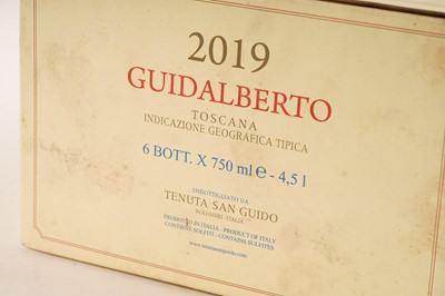 Lot 177 - Six bottles of Guidalberto Tenuta San Guido 2019