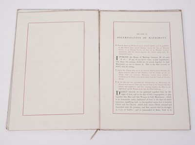 Lot 132 - A Royal bound "The Form Of Solemnization of Matrimony'