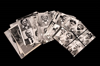 Lot 1343 - Press Association Charlton Athletic football player squad composite black and white photographs