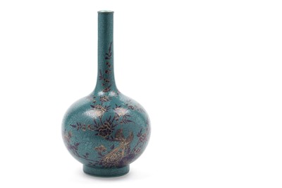 Lot 368 - A Chinese blue sgraffito bottle vase