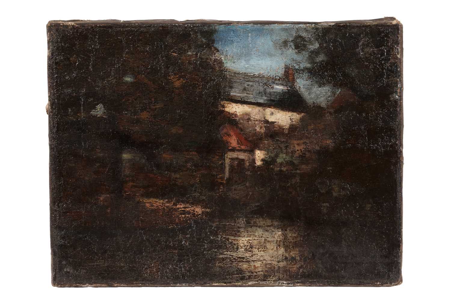 Lot 114 - S. S. Cunningham - Whitewashed Farmhouse in the Shadows | oil