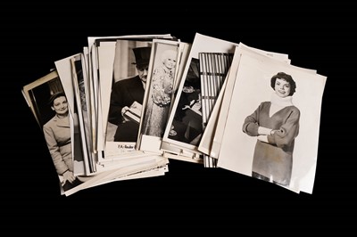 Lot 1346 - Press Association black and white photographs of film actors and actresses