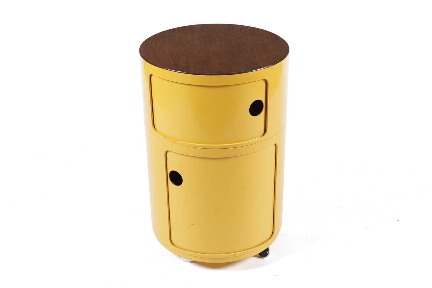Lot 828 - A 1970’s Kartell ‘Componibili’ two tier storage unit by Anna Castelli