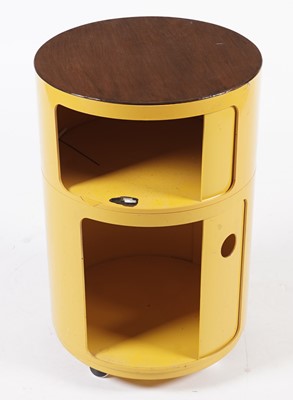 Lot 828 - A 1970’s Kartell ‘Componibili’ two tier storage unit by Anna Castelli