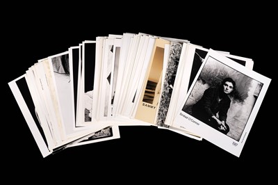 Lot 1347 - Record label promotional black and white photographs of bands and musicians