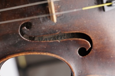 Lot 57 - A Guarneri style violin