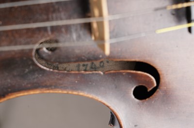 Lot 57 - A Guarneri style violin