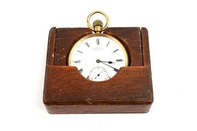 Lot 1049 - An 18ct yellow gold cased open faced pocket watch