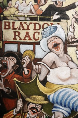 Lot 117 - Robert "Bob" Olley - The Blaydon Races | oil