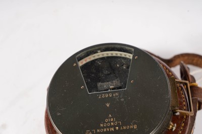 Lot 1106 - A British military issue drum clinometer