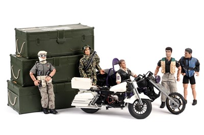 Lot 266 - An Aurora Comic Series Lone Ranger; and a selection of action figures and accessories