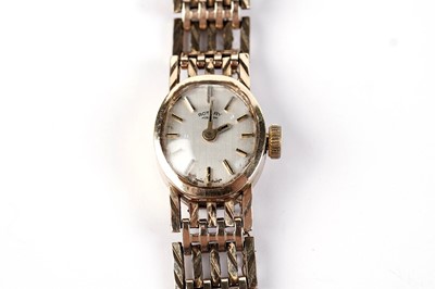 Lot 566 - A lady's 9ct gold-cased Rotary cocktail watch