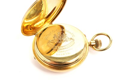 Lot 1004 - Sir John Bennett Ltd, London: an 18ct yellow gold cased half-hunter pocket watch