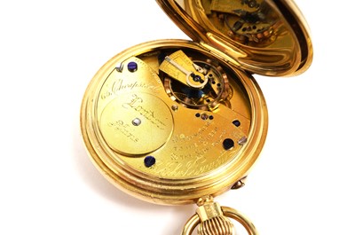 Lot 1004 - Sir John Bennett Ltd, London: an 18ct yellow gold cased half-hunter pocket watch