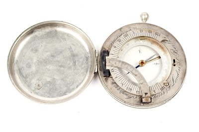 Lot 1175 - A late 19th Century equinoctial sundial compass