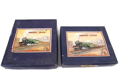 Lot 74 - Two Meccano Hornby clockwork locomotive sets