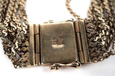 Lot 1077 - Roxy: a 14ct yellow gold bracelet