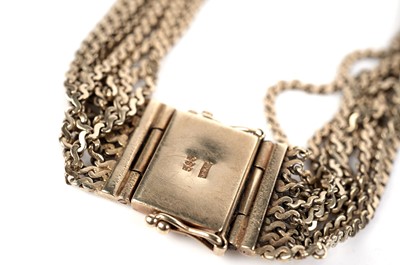 Lot 1077 - Roxy: a 14ct yellow gold bracelet