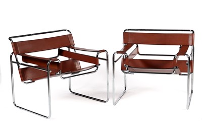 Lot 13 - A pair of Wassily chairs after Marcel Breuer