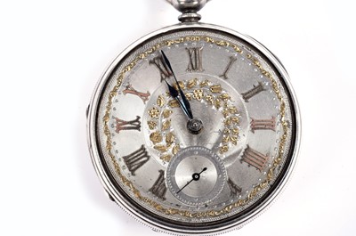 Lot 140 - A Victorian silver-cased pocket watch; and a Trenton-Record gold plated pocket watch