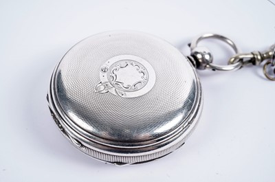 Lot 140 - A Victorian silver-cased pocket watch; and a Trenton-Record gold plated pocket watch