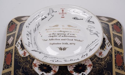 Lot 487 - A Commemorative Royal Crown Derby pattern 1128 basket, boxed