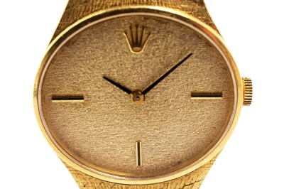 Lot 530 - Rolex: a lady's 18ct yellow gold cased wristwatch