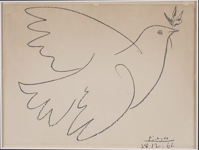 Lot 988 - Pablo Picasso - La Colombe Bleue | colour lithograph