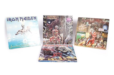 Lot 548 - Iron Maiden LPs and 12" singles