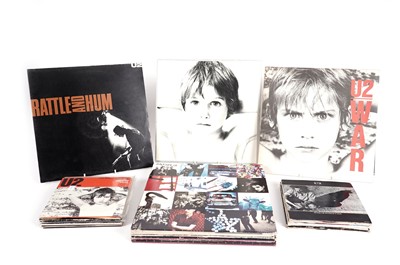 Lot 558 - U2 LPs, 12" Singles and 7" singles