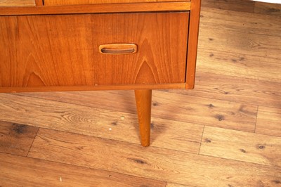 Lot 30 - Lebus: a mid-20th Century teak dressing table; and chest of drawers
