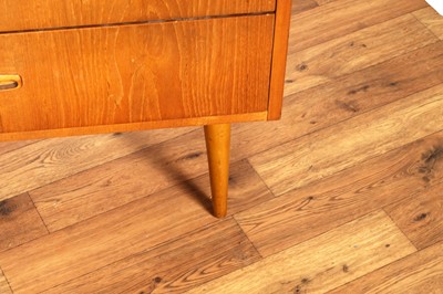 Lot 30 - Lebus: a mid-20th Century teak dressing table; and chest of drawers