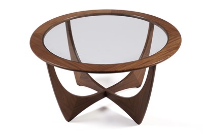 Lot 804 - A G-Plan teak circular ‘Astro’ glass topped coffee table