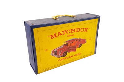 Lot 208 - A selection of Lesney and Matchbox diecast model vehicles; and Series 53 carry case