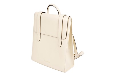 Lot 356 - ﻿A cream leather Strathberry backpack/handbag