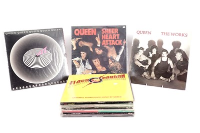 Lot 592 - Queen and associated solo LPs and 12" singles