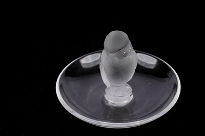 Lot 263 - A Lalique glass pin dish