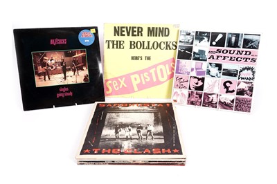 Lot 605 - A collectors' bundle of mixed Punk LPs and 12" singles