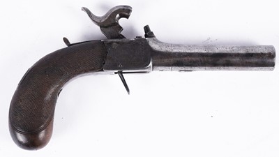 Lot 1032 - An early 19th Century percussion pocket pistol, by Wardle Wiston