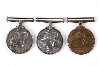 Lot 1058 - Three First World War medals