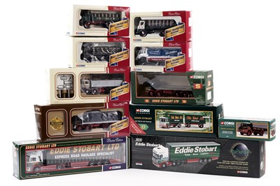 Lot 166 - Six Corgi Road Transport Heritage diecast models; and other Corgi diecast vehicles