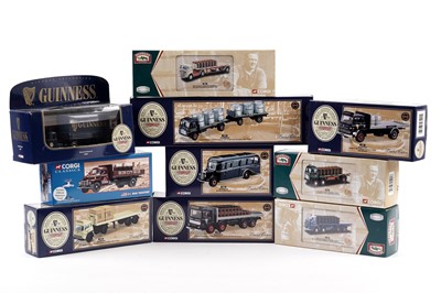 Lot 168 - Six Corgi Guinness diecast model vehicles; and other Corgi diecast vehicles