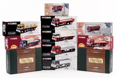 Lot 177 - Two Corgi Premium Edition Tippers and other Corgi diecast models