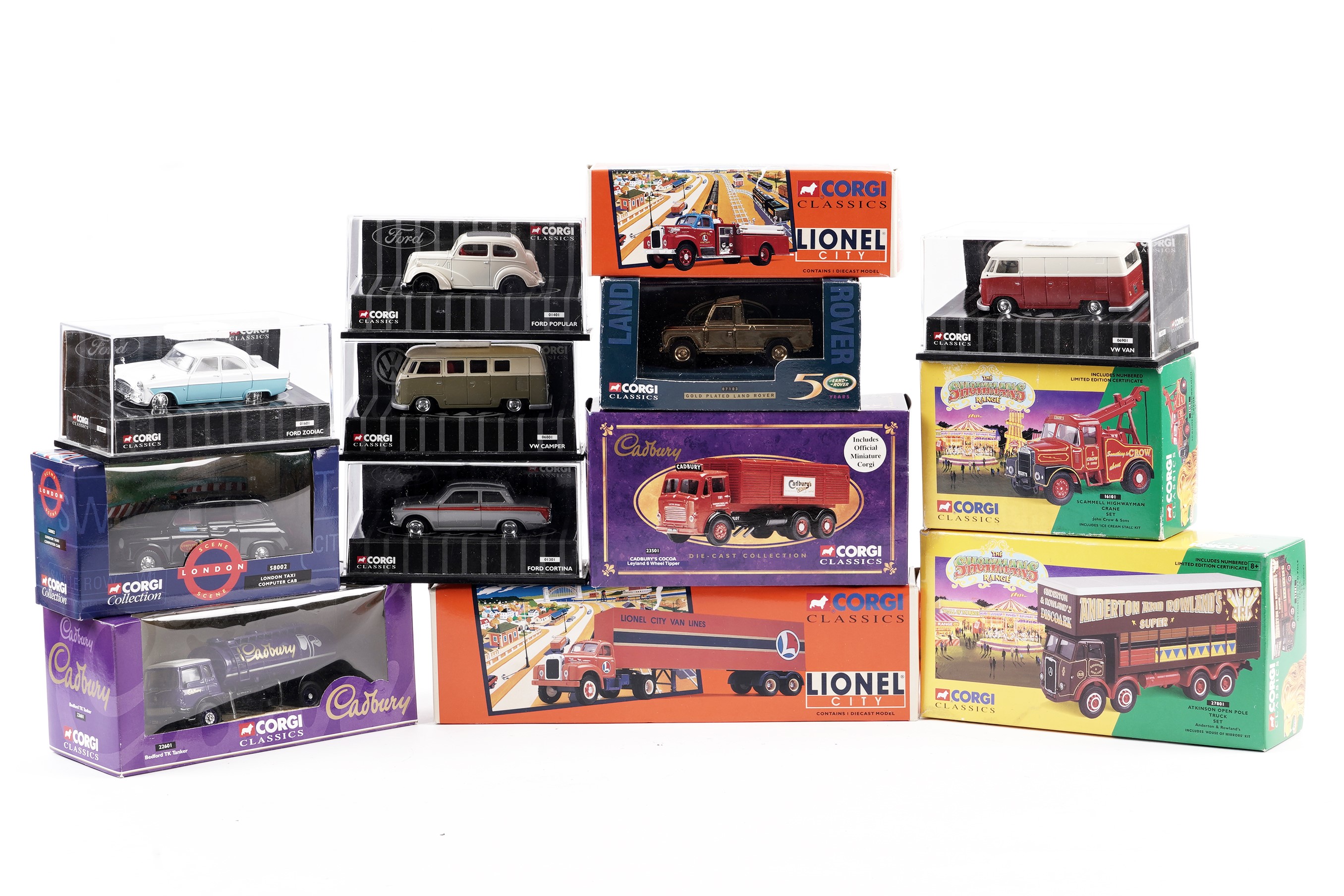 A collection of Corgi Classics diecast model vehicles