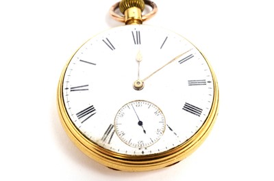 Lot 1002 - Robert Rolfe, London: an 18ct yellow gold cased open faced pocket watch