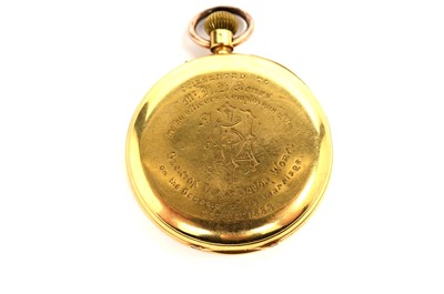 Lot 1002 - Robert Rolfe, London: an 18ct yellow gold cased open faced pocket watch